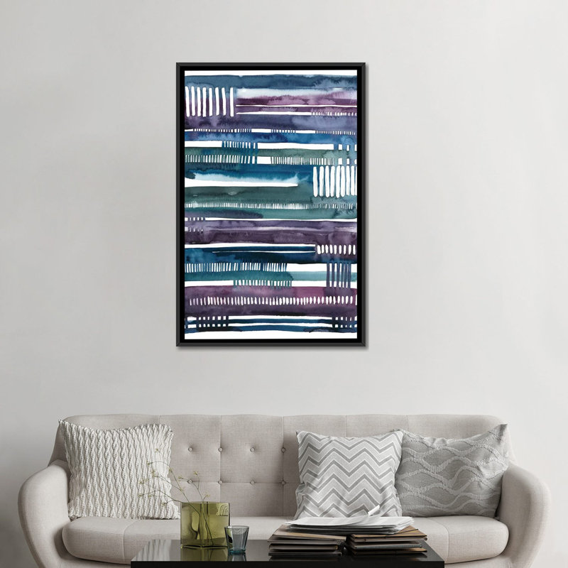 «Collapsus I», reproduction sur toile, H 60 po x l 40po x P 1,5 po, Toile avec cadre noir, Pas de tapis