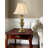 Balustrade 30" Satin Antique Brass Table Lamp-1835978716