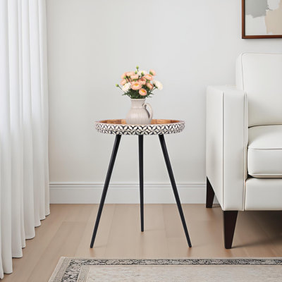 Araujo Solid Wood Tray Top End Table