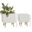 Ensemble de pots à fleurs 2 pièces-1949332185