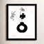 «Black and White Flower in a Vase» par Joss & Main - reproduction de cadre photo-68916427-68916422