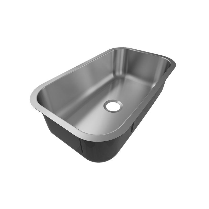 Sinber 33" Satin Stainless Steel Undermount Single Bowl Kitchen Sink