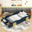 Lit de course en forme de voiture de course avec roues et rangement-26086378