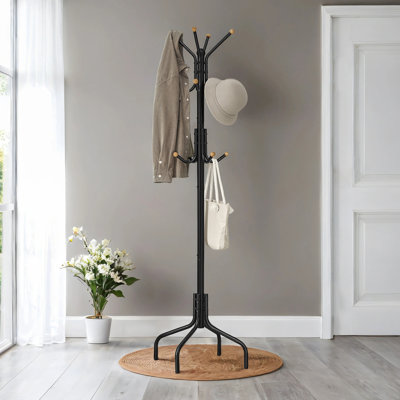 Steel Freestanding 12 - Hook Coat Rack