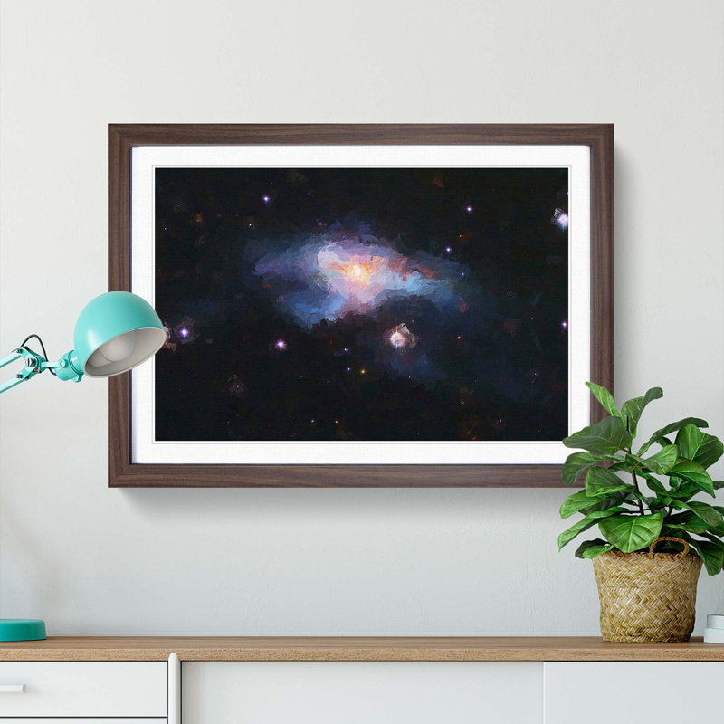 Out of Space Vol.12 - Picture Frame Graphic Art Print, 62cm H x 87cm W x 2cm D, Walnut Framed