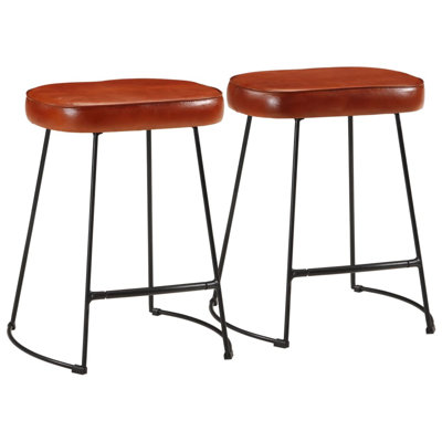 Alphee Upholstered Counter Stool with Metal Frame