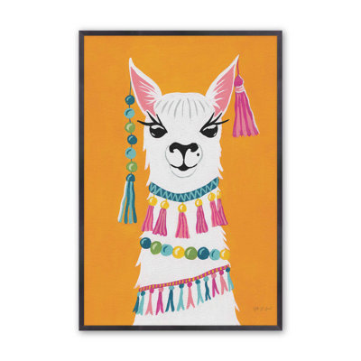 Imprimé de lama animé