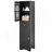 Tall Bathroom Cabinet, Freestanding Storage Cabinet With Drawer And Doors, MDF Board, Acrylic Door, Adjustable Shelf, Black-1262337284