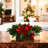 Evergreen and Hydrangea Holiday Centerpiece with Ribbon