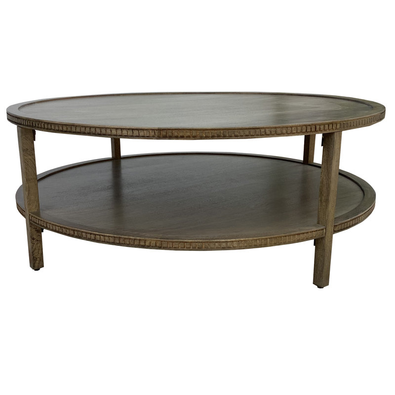Kenedy Solid Wood Single Coffee Table, Fawn Brown