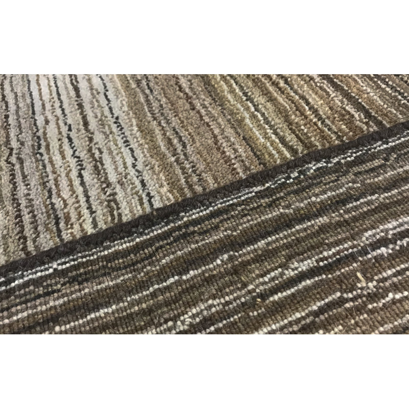 Wool Striped Area Rug