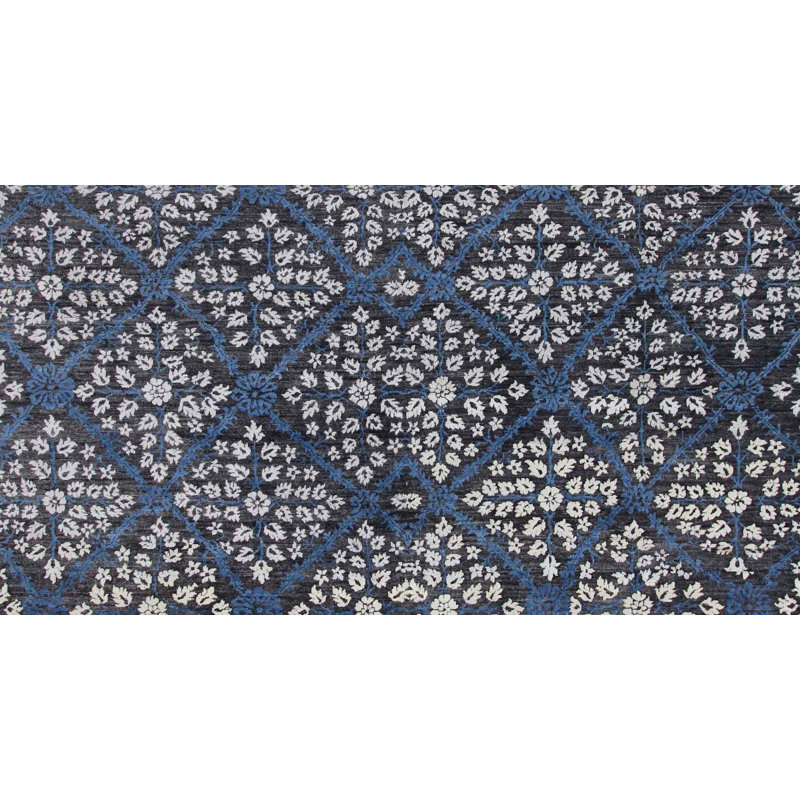 Geometric Hand Knotted 243cm X 296cm Area Rug