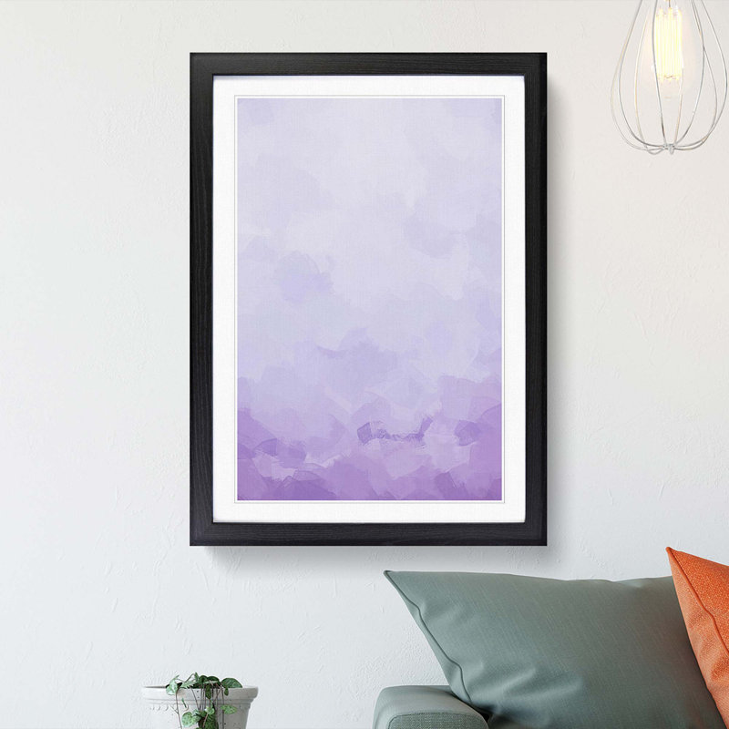 Italian Mountain Top in Abstract - Framed Print, Black Framed, 65cm H x 48cm W x 2cm D