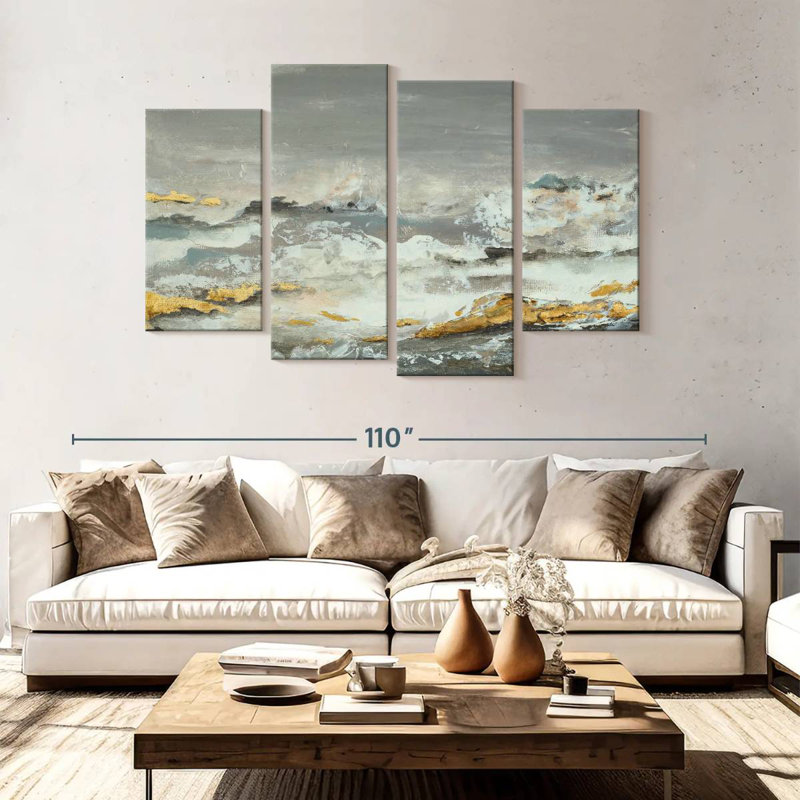 Avery Golden Rocks, 54" H x 84" W