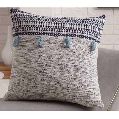 Abacasa Blake Orion Navy/White Throw Pillow