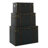 Cobb Wood and Fabric 3 Piece Trunk Set