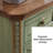 Green Solid Wood Accent Cabinet
