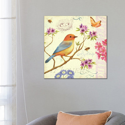 Birds And Bees II by Daphne Brissonnet - Gallery-Wrapped Canvas Giclée on Canvas