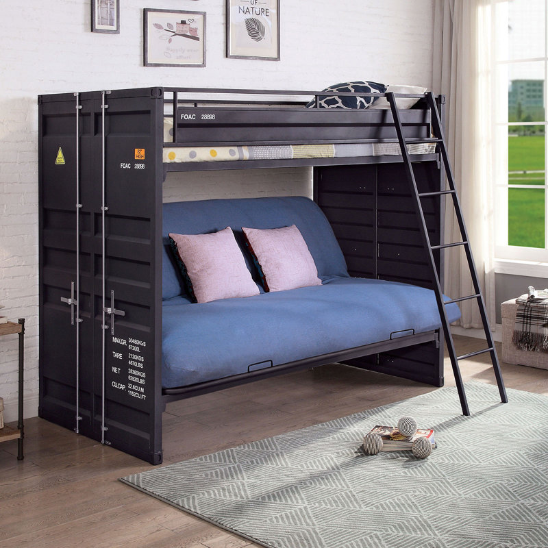 Lit superposé de futon Ailie
