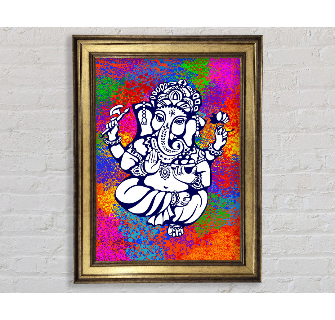 Hindu Gott Ganesha 8 - Bilderrahmen Kunstdrucke