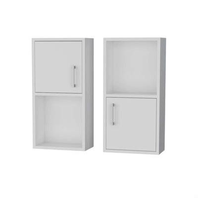 2 Bathroom Medicine Cabinets With Open Shelf