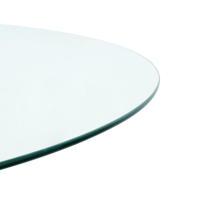 Table ronde en verre trempé de 39,2 po avec pieds dorés - Design moderne pour le salon Robuste, élégante, facile à nettoyer, moderne, élégante et propre