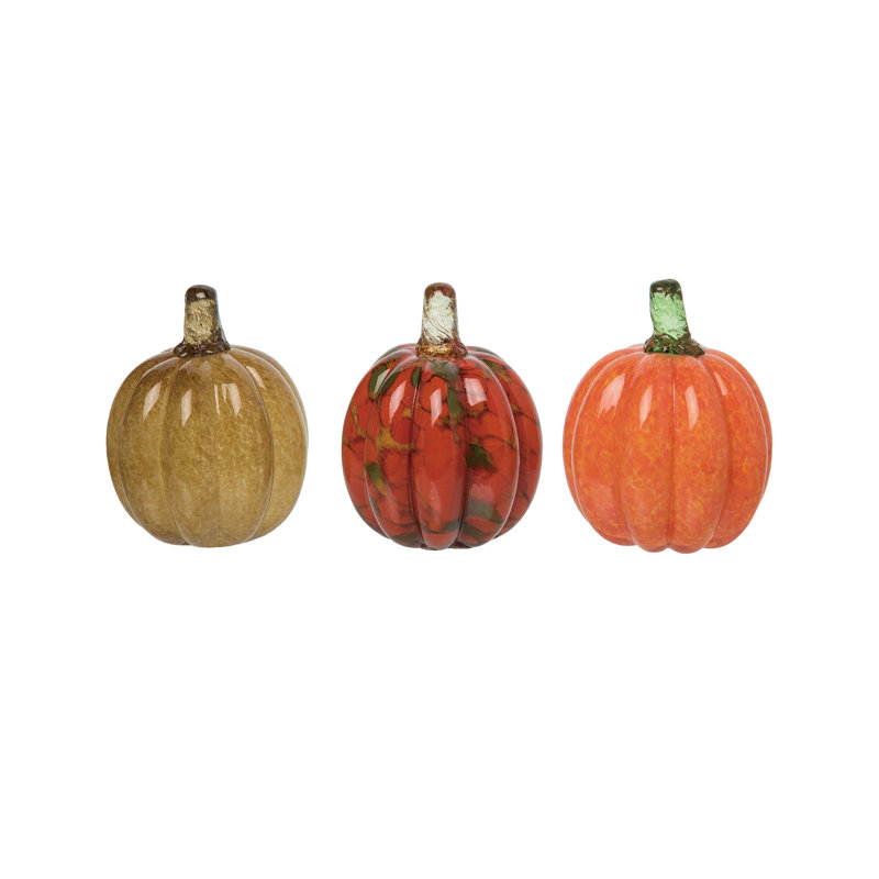  Ensemble de 3 petites décorations en verre