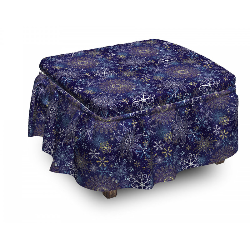 Box Cushion Ottoman Slipcover
