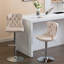 Tabouret de bar pivotant en velours doré d'une hauteur de siège réglable de 25 à 33 pouces-467165658-467165663
