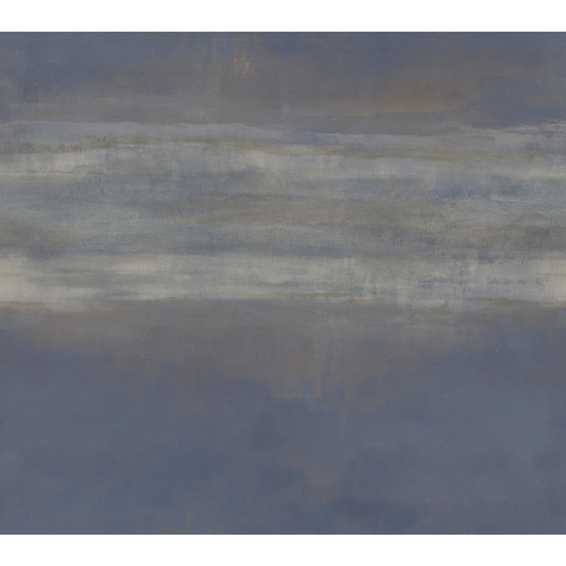 Serene Reflection Abstract Wallpaper Double Roll, Navy