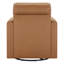 Fauteuil d'appoint pivotant en cuir véritable Weston-117357148