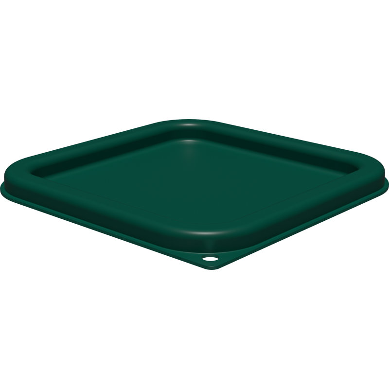 Carlisle Food Service Products Square Polyethylene Container Lid, Green