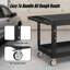 Chariot utilitaire en plastique à 2 tablettes-121543563