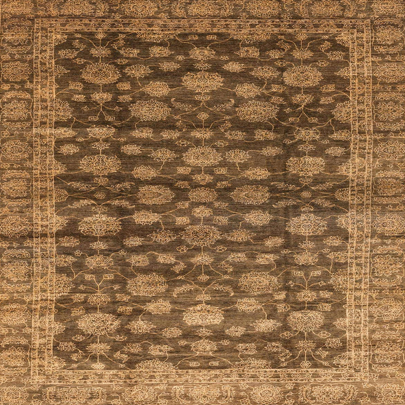 Tapis abstrait moderne 3230, Carré 7 pi