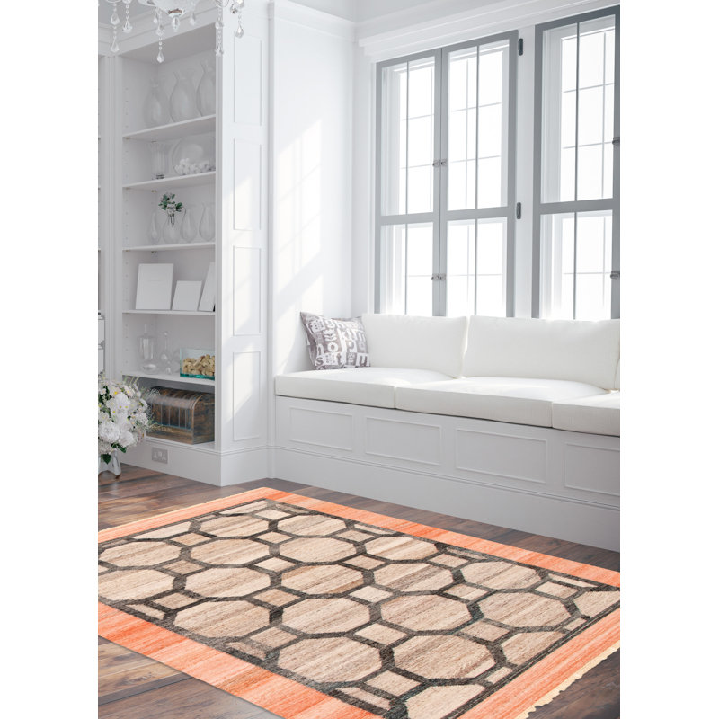 Helin Wool Geometric Indoor Rug