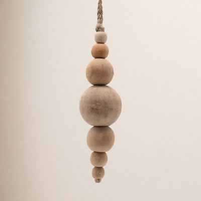 5'' Solid Wood Ball Ornament