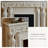 Beige Solid Wood Electric Fireplace-376854361