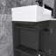 Meuble-lavabo simple 18,6 po avec plateau en céramique-985674381