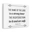 The Name Of The Lord Proverbs 18:10 - Wrapped Canvas Print-972849150-956304186