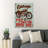 A Motorcycle - Garage Pich A Direction And Ride - 1 Piece Rectangle Graphic Art Print On Wrapped Canvas-2060993501