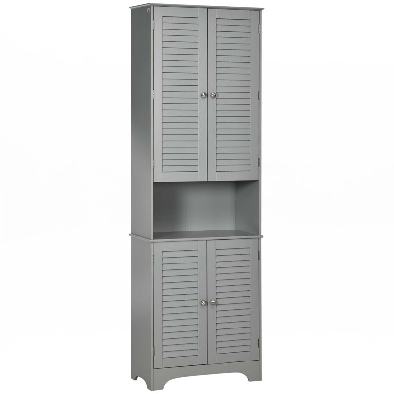 Armoire de rangement haute et étroite Tall, Gris