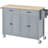 Kitchen Island Cart With Solid Wood Top And Locking Wheels,54.3 Inch Width,4 Door Cabinet And Two Drawers,Spice Rack, Towel Rack-1937089153