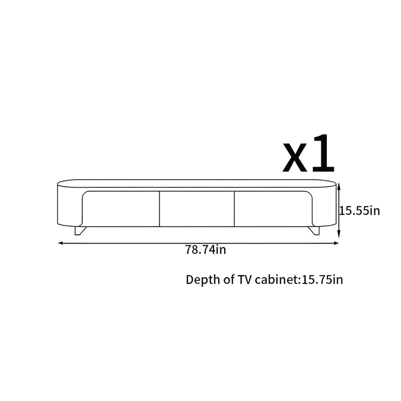 Cream style TV cabinet
