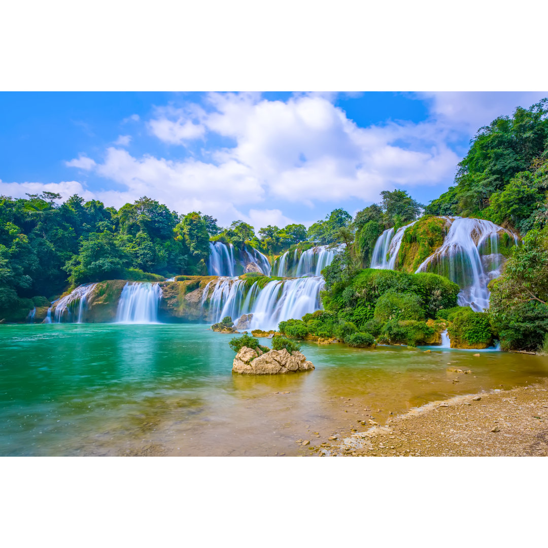 Wasserfall - Kunstdrucke auf Leinwand - Wrapped Canvas