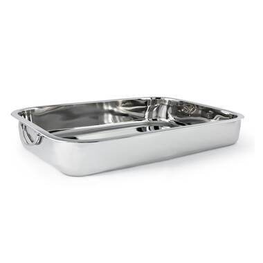 Martha Stewart Aluminum Roaster Pan 12 x 8 34 Silver - Office Depot