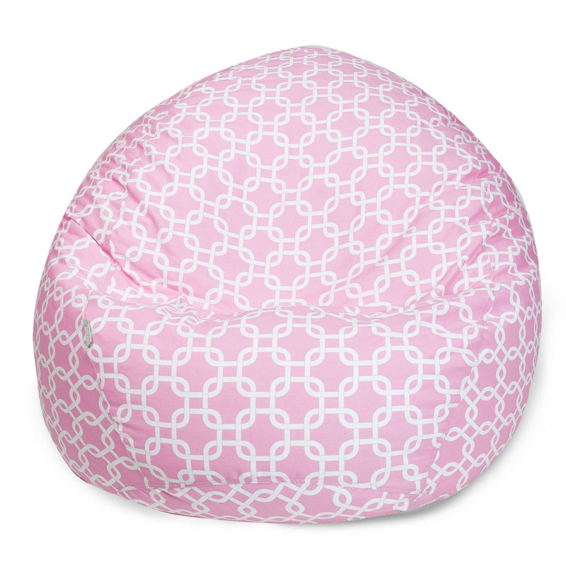 Fauteuil à billes et méridienne standard, H 22 po x l 28 po x P 28 po, Pink Geometric 1