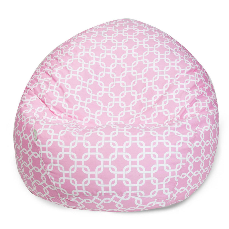 Fauteuil à billes et méridienne standard, Pink Geometric 1, H 23 po x l 35 po x P 35 po