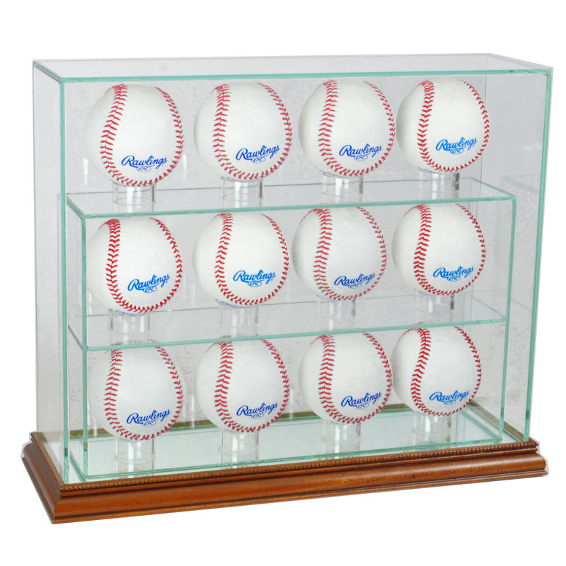 Présentoir de baseball Tw douze, Noyer