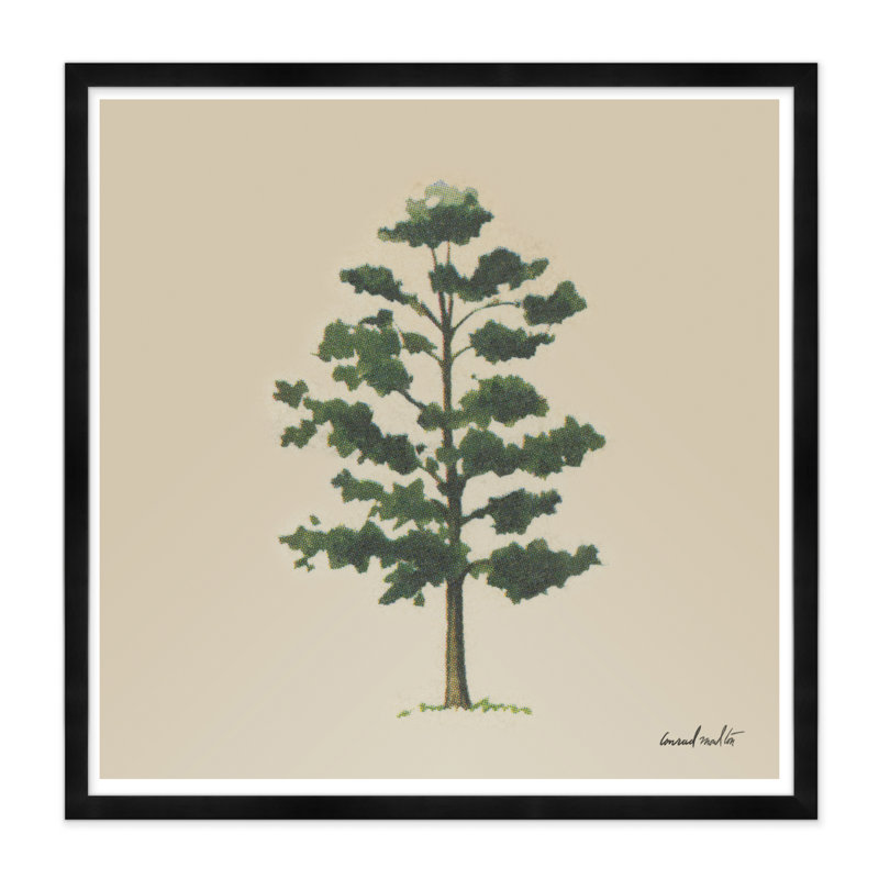 Arbre simple - impression de cadre photo, Noir
