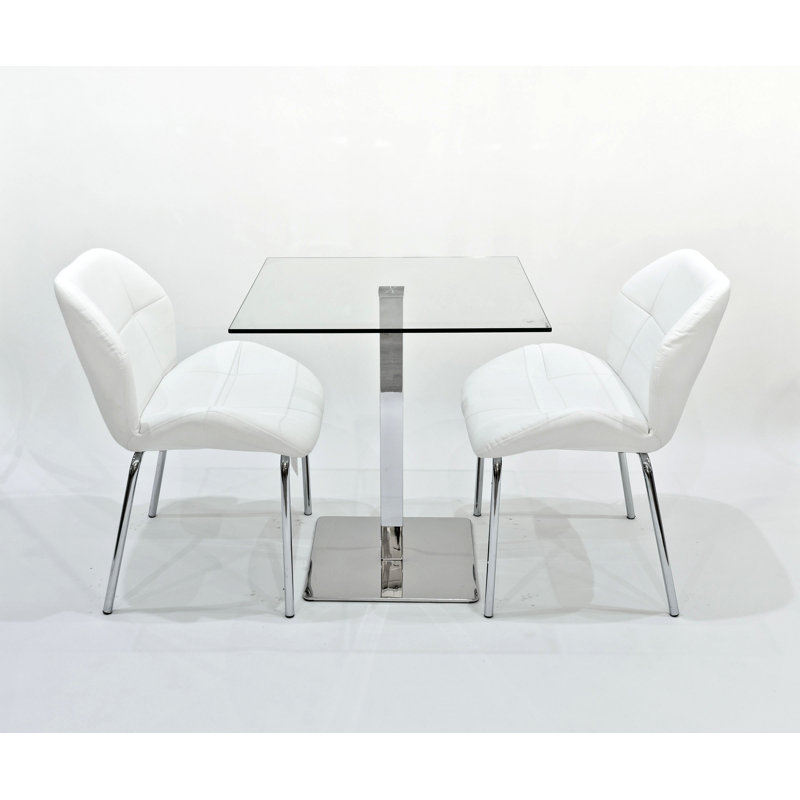 Derose 2 - Person Dining Set, White